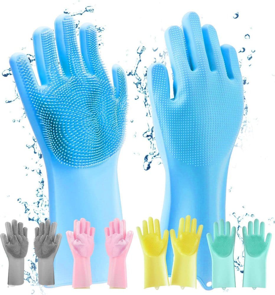 2pcs silicone washing gloves box packaging price in pakistan