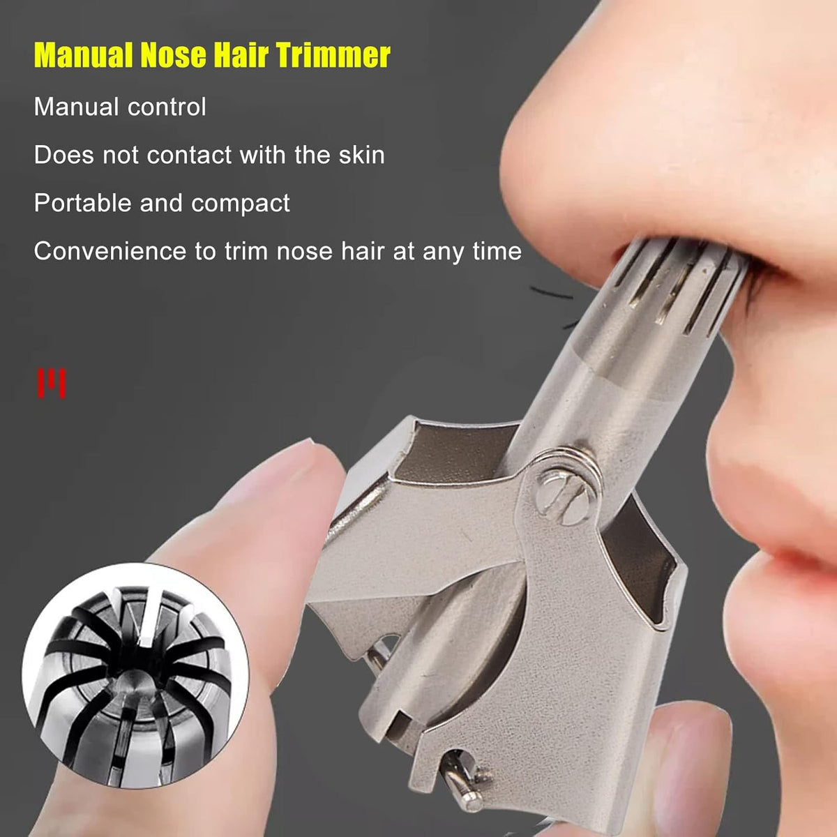 Waterproof manual nose and ear hair trimmer for men ARISHBA Pakistan