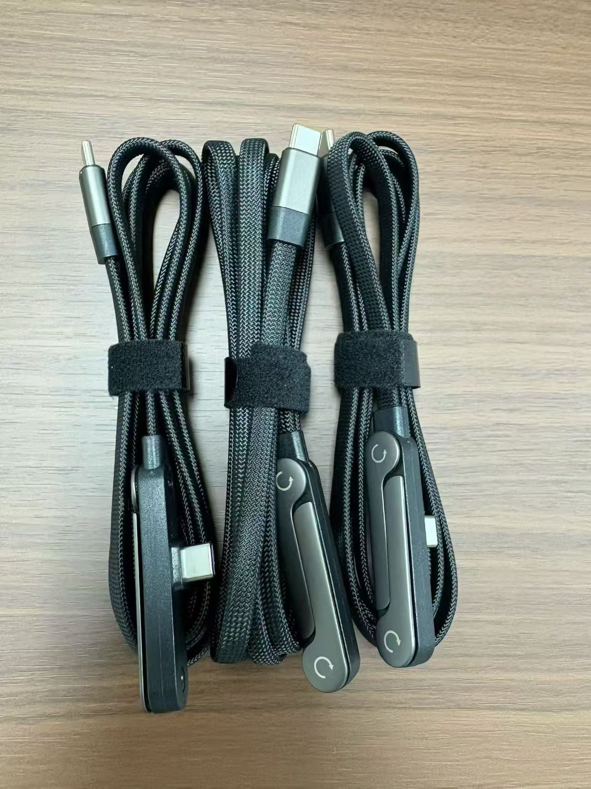 Type-C to Type-C fast charging data cable with integrated phone holder stand