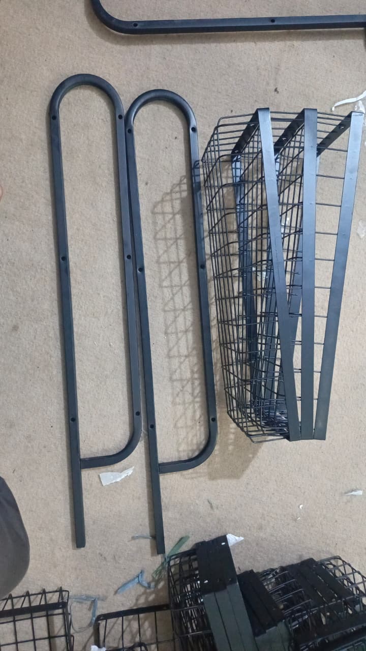 3 tier metal spice rack for masala jars and oil bottles