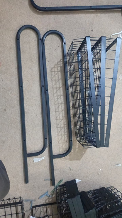 3 tier metal spice rack for masala jars and oil bottles