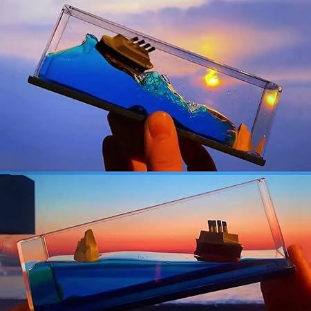titanic liquid wave cruise ship fluid drift bottle arishba store