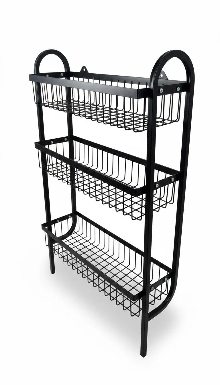 Rust resistant wall mounted spice storage rack ARISHBA Pakistan