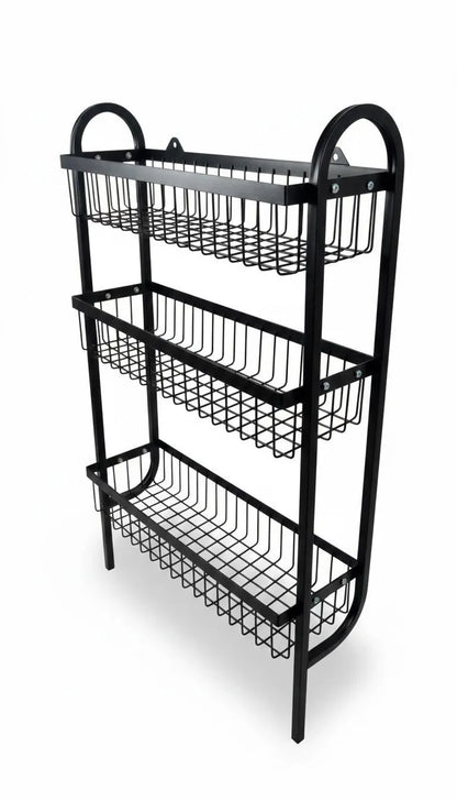 Rust resistant wall mounted spice storage rack ARISHBA Pakistan