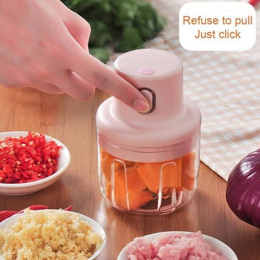 Portable Mini Electric Food Chopper 250ml for garlic and vegetables ARISHBA Store