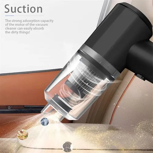 cordless handheld car vacuum cleaner cleaning car seats