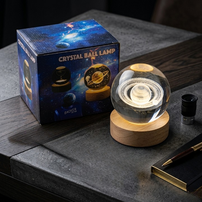 USB powered crystal ball night light for home decoration