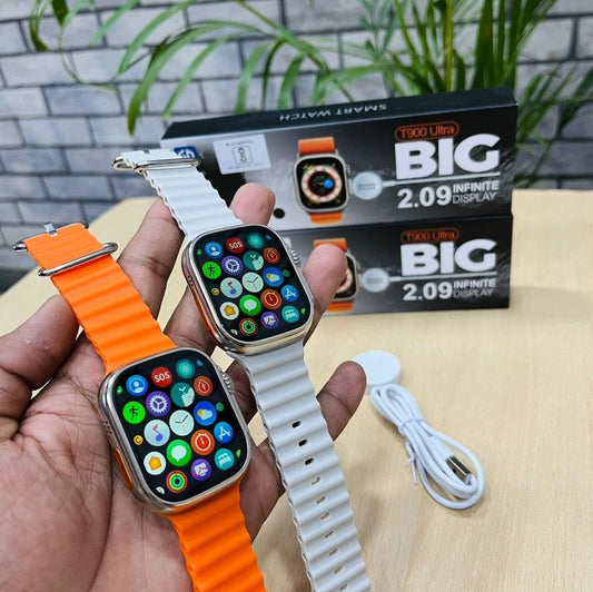 T900 Ultra Smart Watch Fitness Tracker with 2.09 inch Infinite Display ARISHBA Store