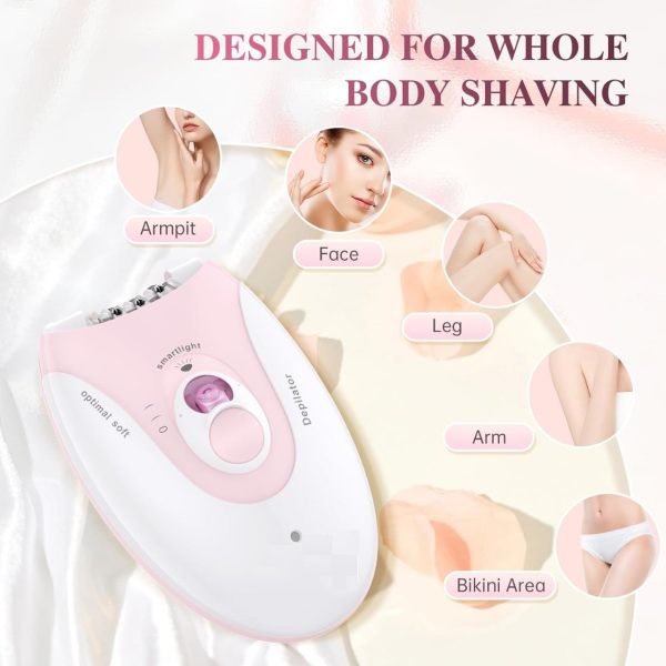 built in smart light daling womens hair removal epilator