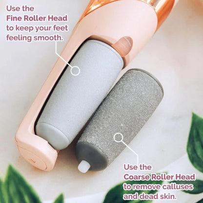 Portable rechargeable foot file pedicure device for personal care