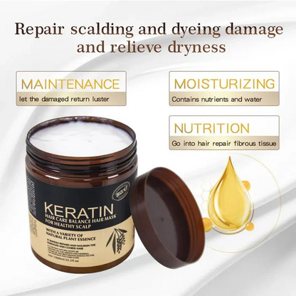 keratin nourishing hair treatment mask container arishba store