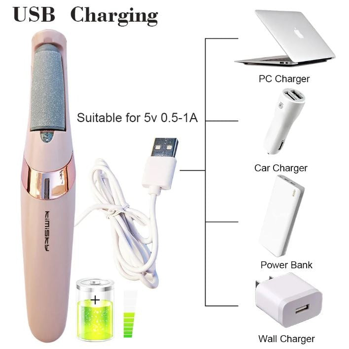 Electric Callus Remover for dead skin removal on heels