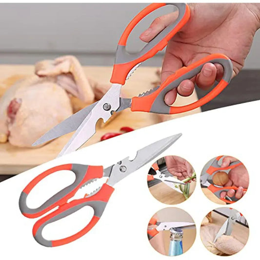 Multipurpose Stainless Steel Kitchen Scissors with Soft Grip Handle ARISHBA Store