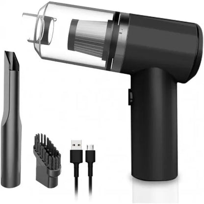 mini usb rechargeable vacuum cleaner with nozzle brush attachments