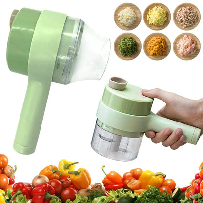 Handheld Electric Vegetable Cutter with USB Charger Cable