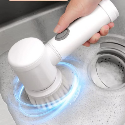 easy to replace brush head 5 in 1 magic scrubber