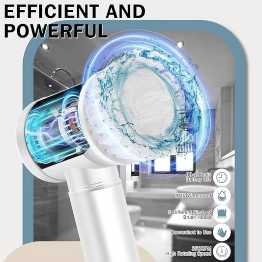 wireless magic cleaning brush rechargeable handheld electric scrubber arishba store