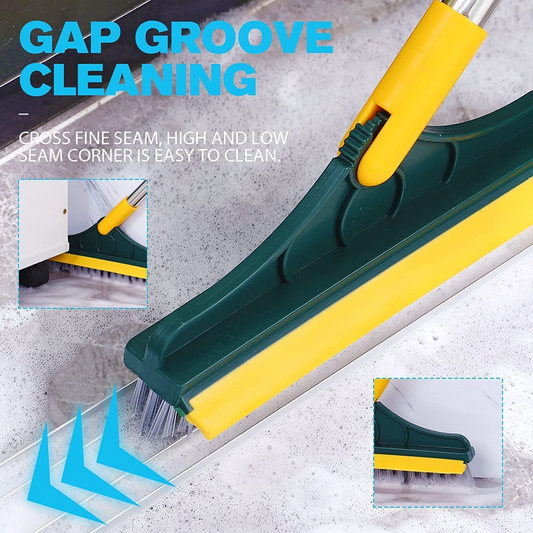 2 in 1 floor cleaning broom wiper dual action brush arishba store