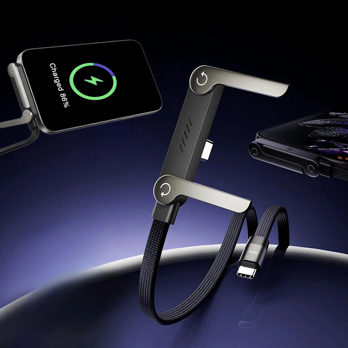 High speed 240W Type-C data sync and charging cable for smartphones
