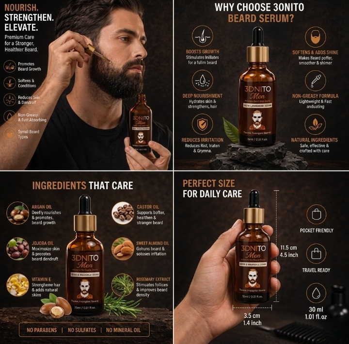 bonito beard oil serum with natural botanical oils argan and jojoba