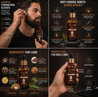 bonito beard oil serum with natural botanical oils argan and jojoba