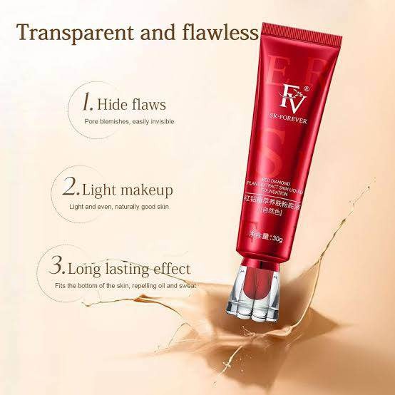 waterproof and sweatproof fv liquid makeup foundation