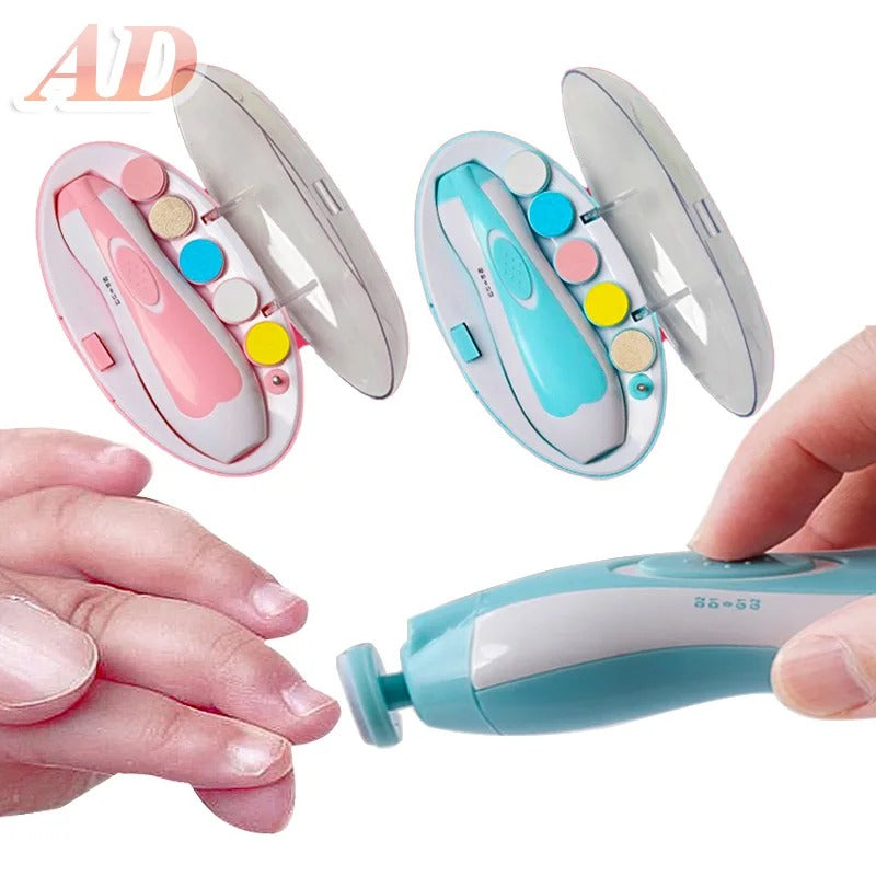 painless baby nail grinder and polishing tool with storage case