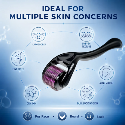 derma roller 540 titanium needle 0.5mm ideal for multiple skin concerns arishba store