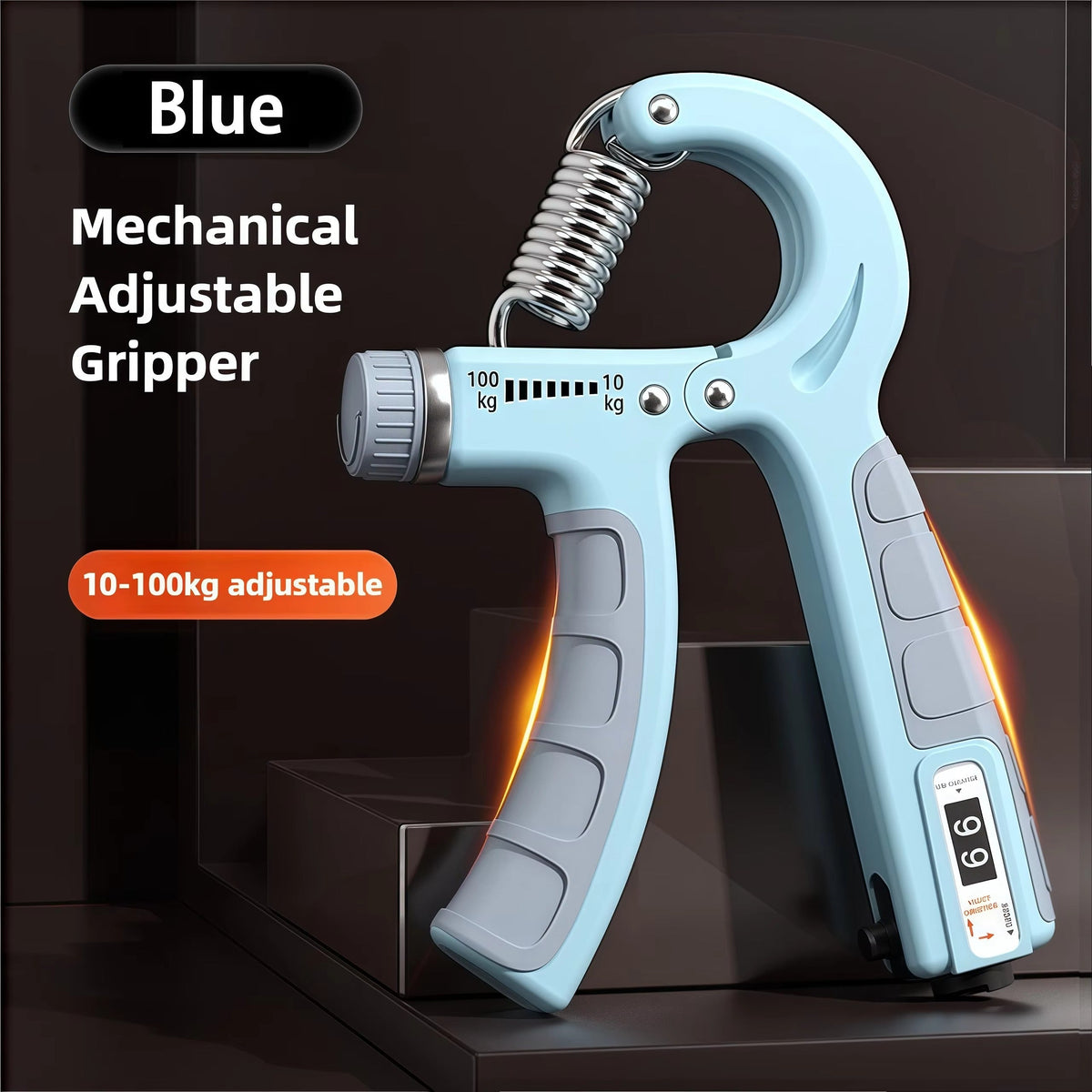 heavy duty adjustable resistance hand gripper 10kg to 60kg