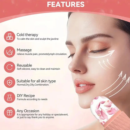 silicone ice cube facial roller random color box packaging pakistan