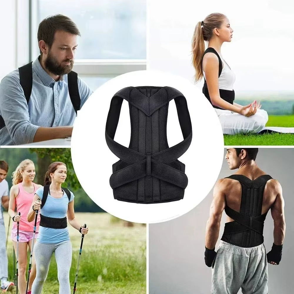 discreet posture brace invisible under t-shirt for office workers