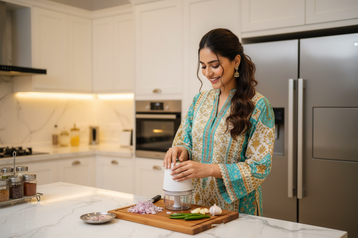 Pakistani Influencer in Lahore Kitchen